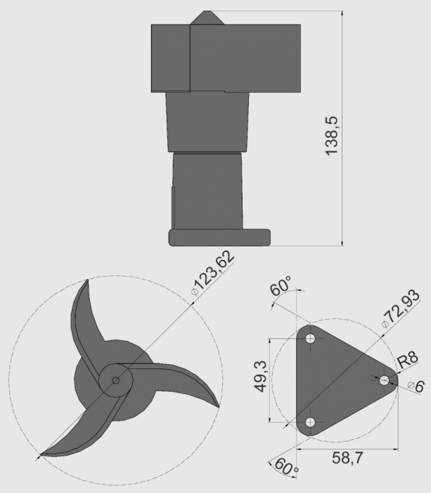Ricambio Sensore Vento Misurazione Precisa Coppe Anemometro 3 Pezzi | Ricambio Per Sensore Vento | Materiale ABS Leggero E Resistente Ricambio Coppe Anemometro Sensore Vento Misurazione